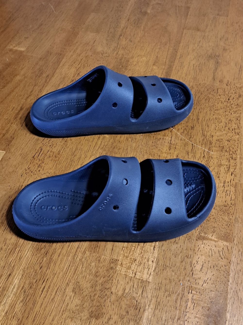 CROCS Navy Slide Sandals with Dual Straps - Picture 4 of 6